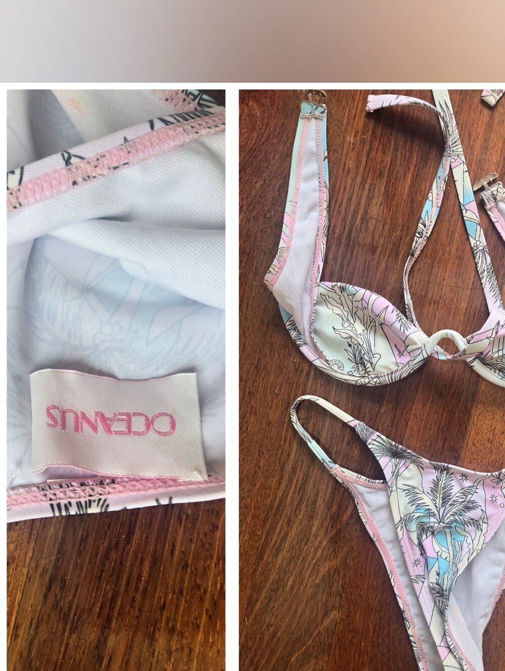 Nwot Oceanus Rare Pucci Pastel Revolve Print Bikini Set Photo Preview Xs